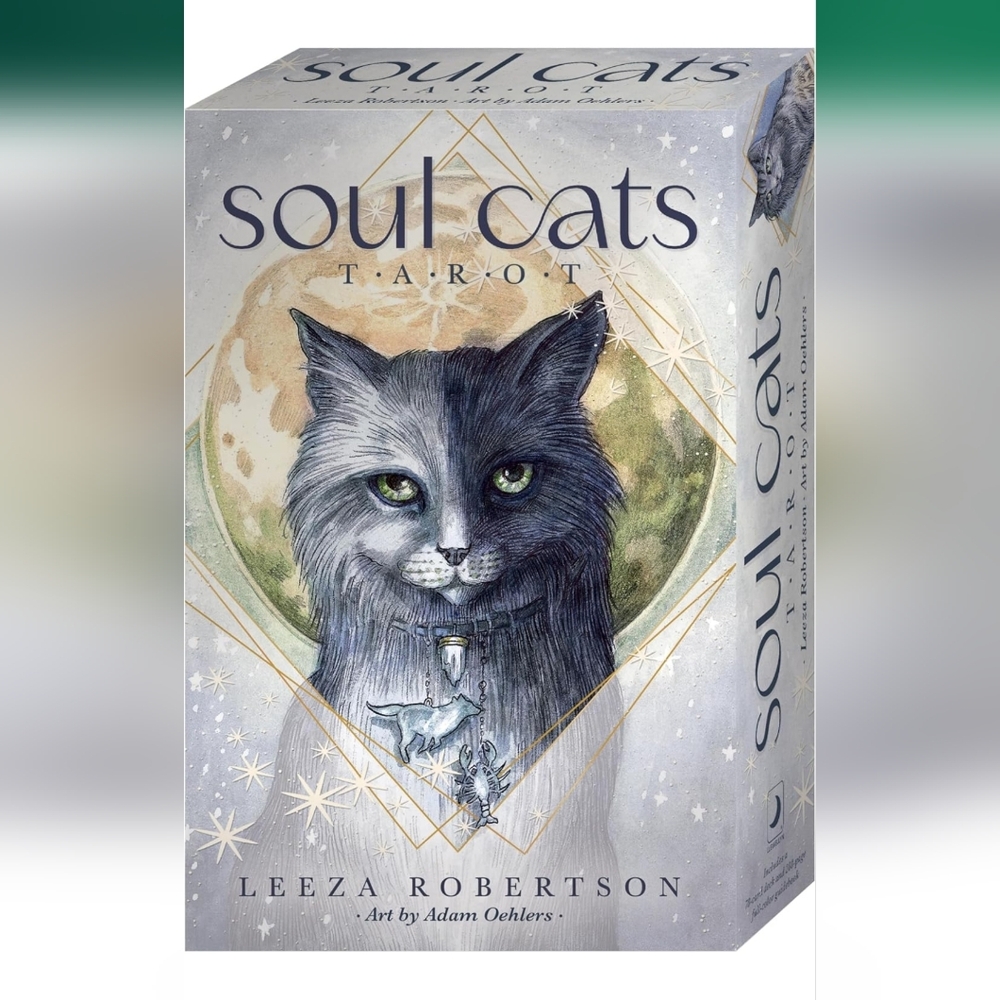 Soul Cats Tarot Card Set With Book Divine Feline New By Leeza Robertson